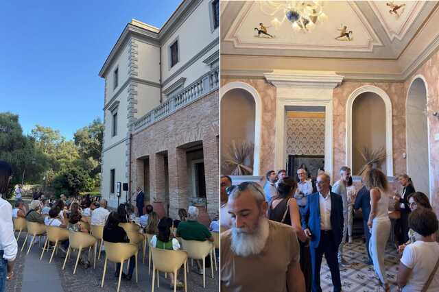 Sarroch, presentati i lavori di restauro della Villa Siotto: affreschi ripristinati e facciate nuove 
