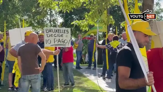 "Bruxelles decide e io pago", "Declassate la malattia, l'intera Sardegna è bloccata": gli allevatori in corteo a Olbia (Video)