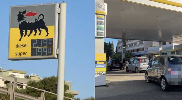 Cagliari, prime code di auto per fare rifornimento alle stazioni Eni: in vigore il tetto massimo al prezzo di benzina e diesel