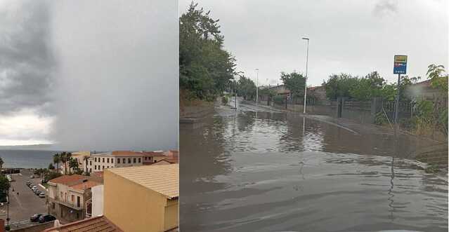 Il Sulcis nella morsa del maltempo: strade allagate e pioggia intensa a Carbonia (VIDEO)