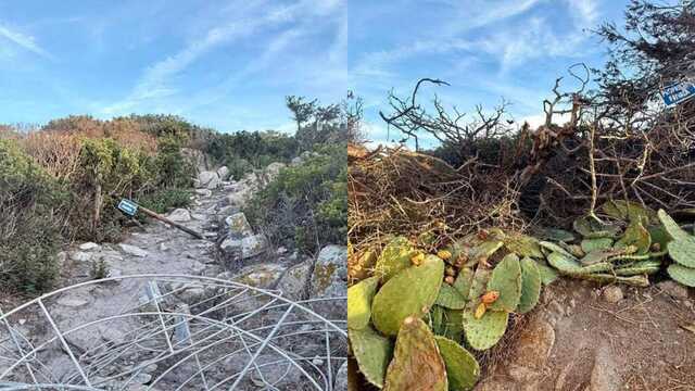 Punta Molentis, rimosse le recinzioni dal passaggio verso il promontorio: "Le reti sono sparite, lo scempio è rimasto"