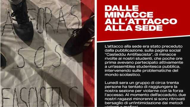 Tensione e scontri tra CasaPound, Blocco studentesco e gli antifascisti a Cagliari: "La violenza colpisce gli studenti", "Attacco alla sede"