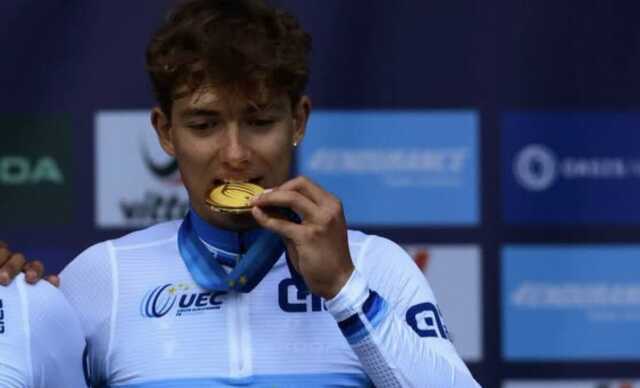 Ciclismo, il diciottenne di Arborea Enrico Balliana è medaglia d'oro agli Europei Juniores in Slovenia