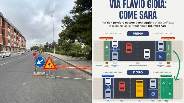 Cagliari, lavori per la pista ciclabile in via Flavio Gioia "ma il numero di parcheggi non cambia"