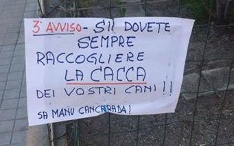 CARTELLO Cacca
