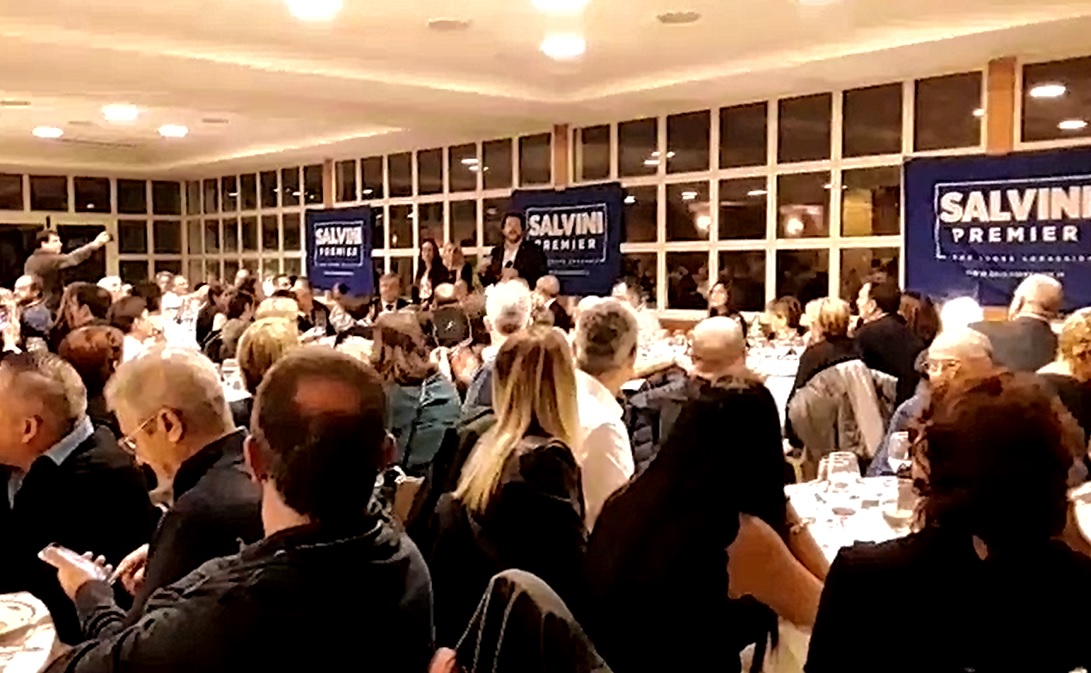 Comizio Salvini Cena