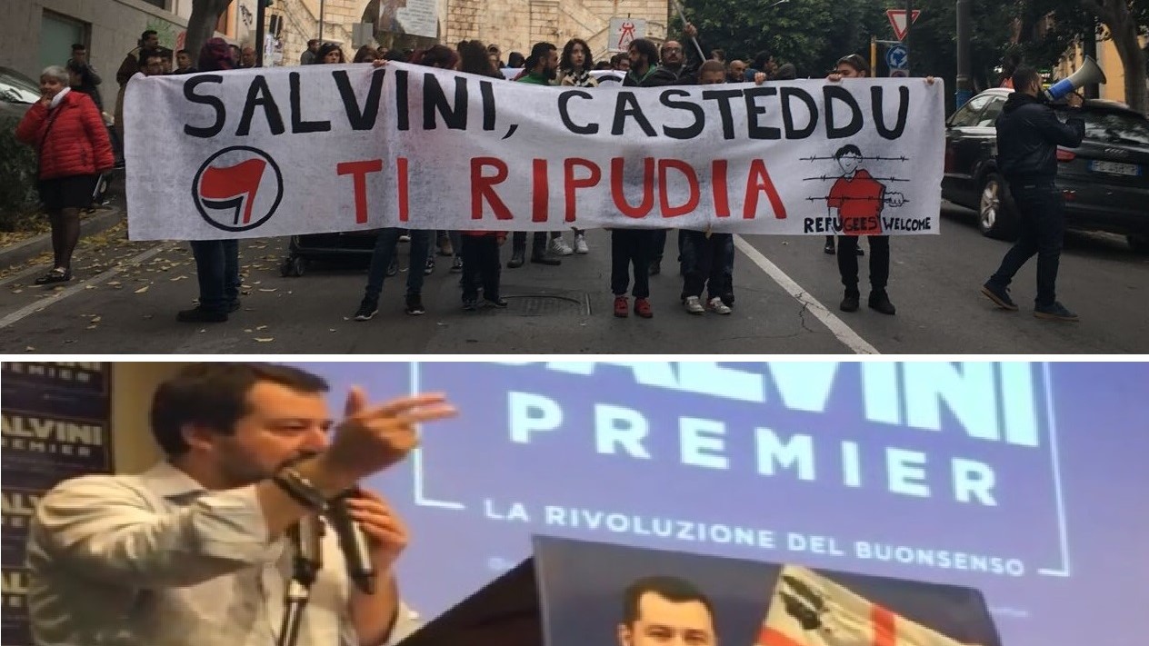 Corteo Contro Salvini A Cagliari