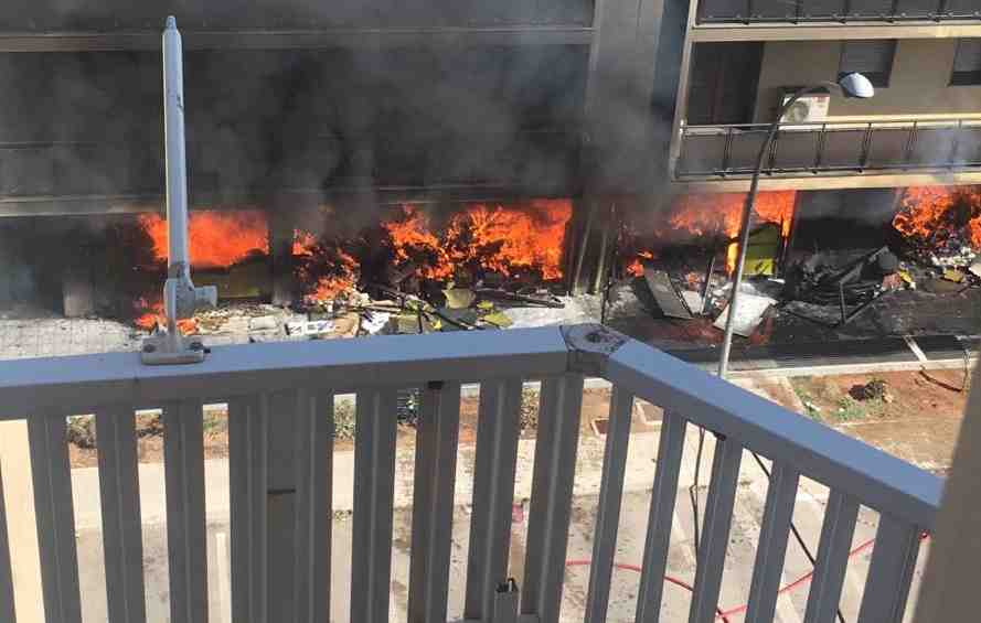 Incendio Alghero Foto Uno