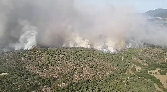 Incendio Sibiri Elicottero