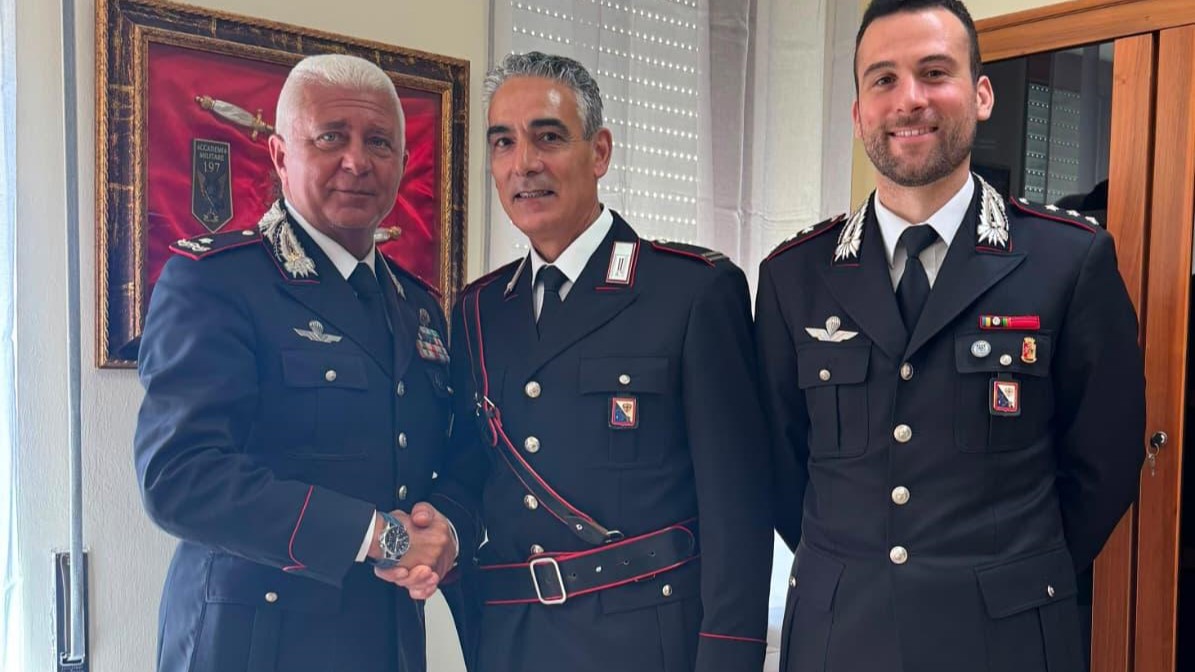 Maresciallo Pensione Sardara, dopo quarant'anni in servizio il maresciallo Palmas va in pensione