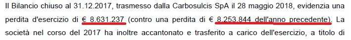 Bilancio-Carbosulcis
