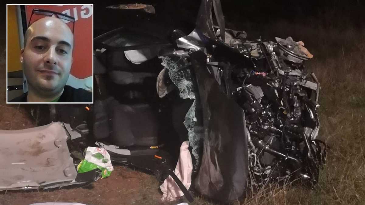 Macchina-incidente-Francesco-Melis