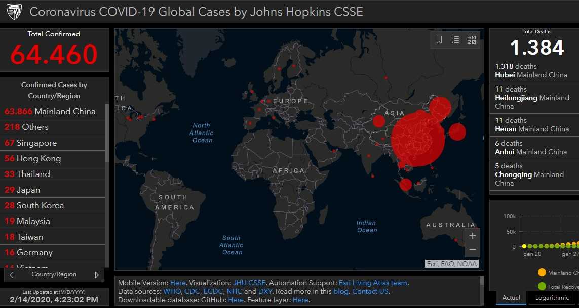 Coronavirus-mappa