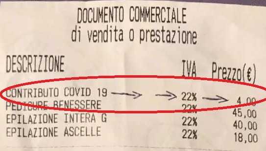Scontrini-Covid