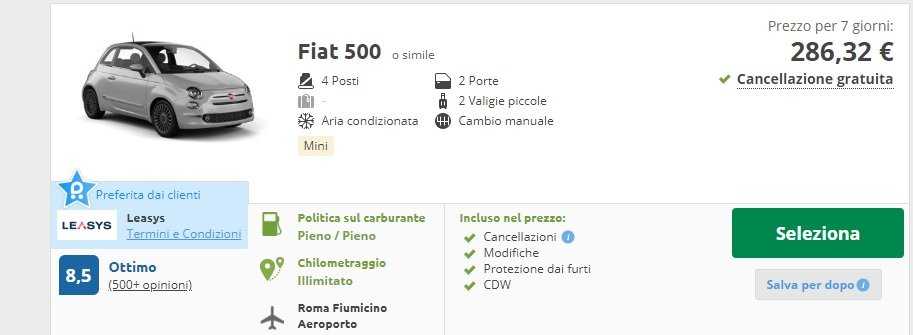 500 Fiumicino 500-fiumicino