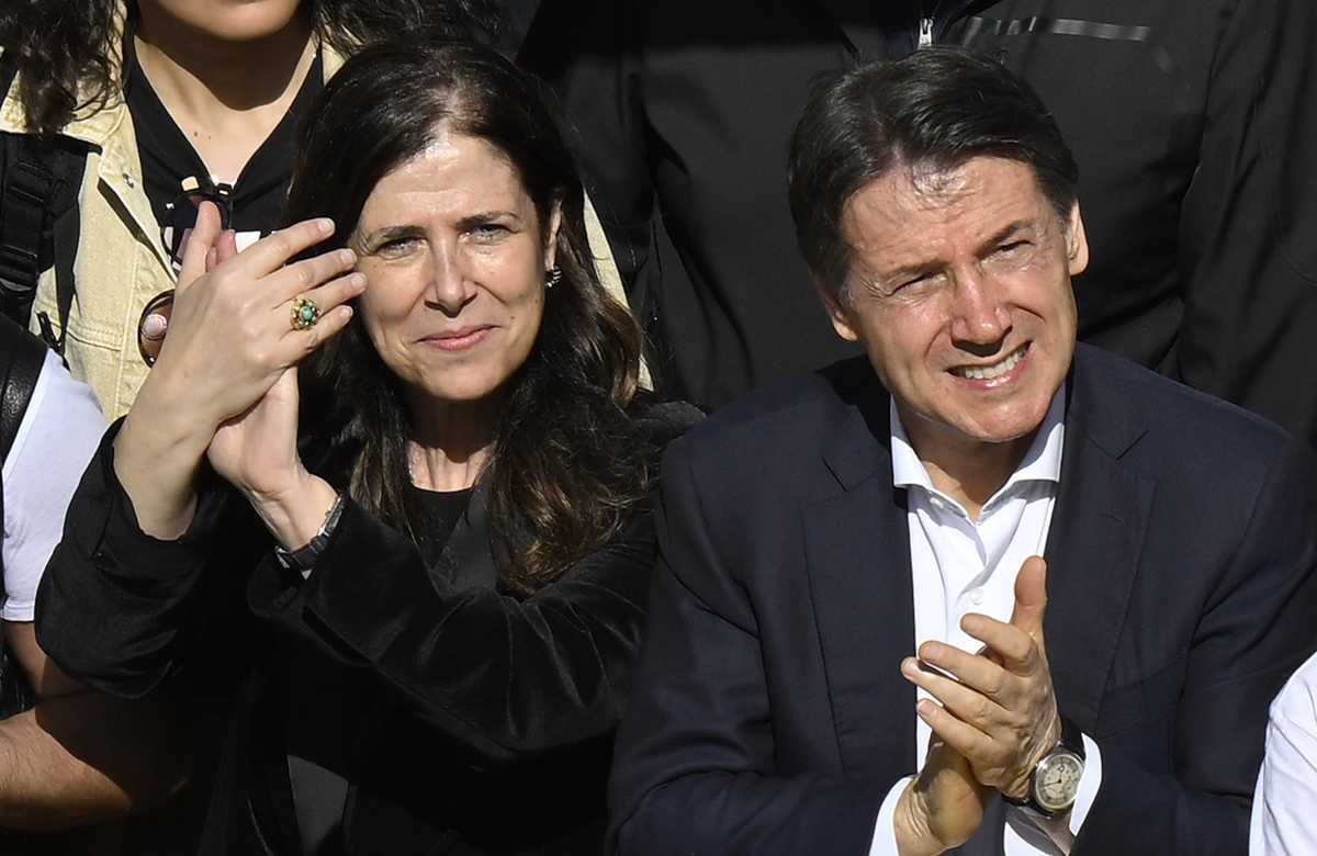 Alessandra Todde E Giuseppe Conte Imago alessandra-todde-e-giuseppe-conte-imago
