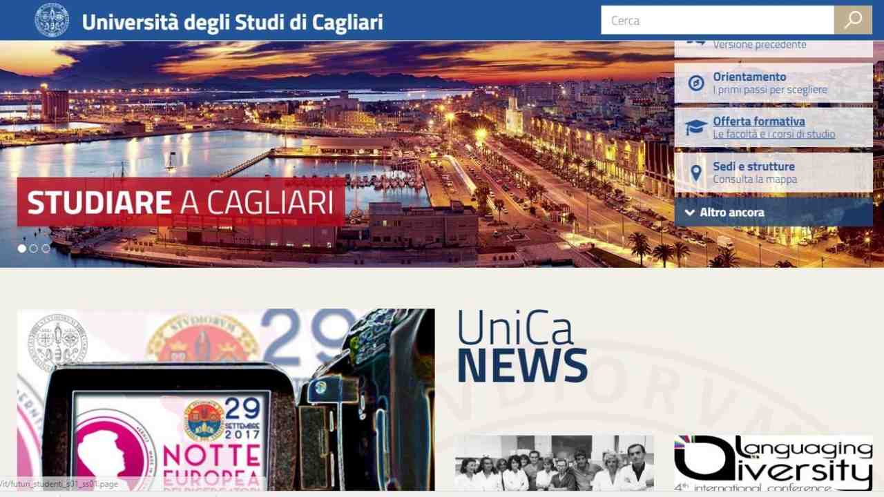 Universita Cagliari Sito
